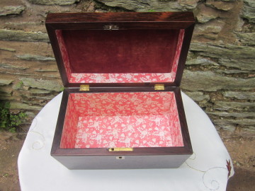 Ebony box with period restored interior
